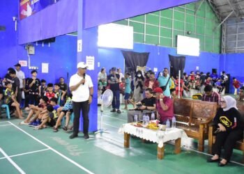 Pj Wali Kota Gorontalo Apresiasi Penyelenggaraan Open Tournament Badminton Smart City
