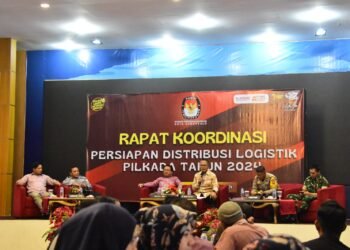 Pj Wali Kota Hadiri Rakor Persiapan Distribusi Logistik Pilkada