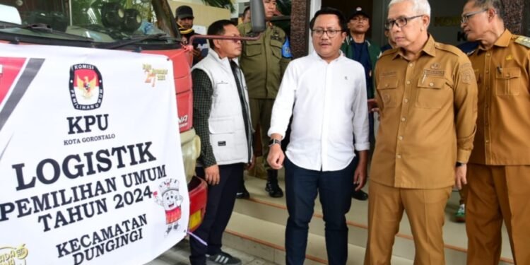 KPU Kota Gorontalo Mulai Distribusikan Logistik, Penjagub Rudy Harap Selesai Tepat Waktu