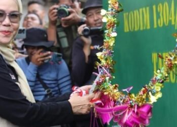 Ribuan Warga Bone Bolango Bisa Nikmati Air Bersih Dari Program TMMD