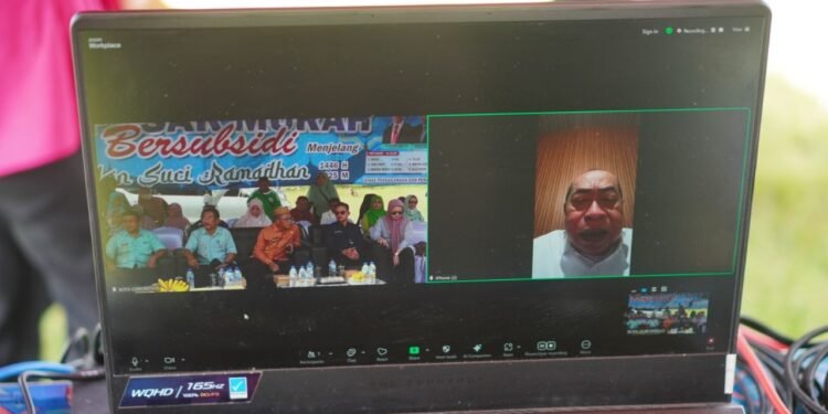 Pantau Pelaksanaan Pasar Murah Lewat Daring