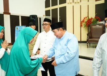 Adhan-Indra Silaturahmi Bareng JCH Korpri
