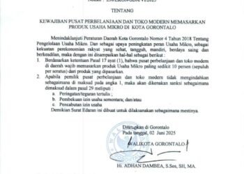 Gerai Modern Wajib Jual Produk UMKM Lokal