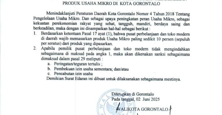 Gerai Modern Wajib Jual Produk UMKM Lokal