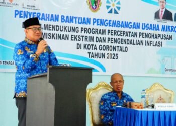 Pemkot Gorontalo Salurkan Bantuan Kepada 91 Pelaku Usaha Mikro