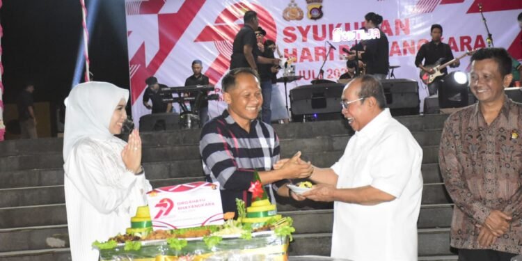 Di Upacara dan Resepsi HUT ke-79 Bhayangkara, Adhan Puji Kapolresta