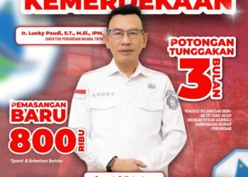 Meriahkan HUT RI ke 80, Perumda Muara Tirta, Beri Promo Pasang Baru Hanya Rp. 800 Ribu