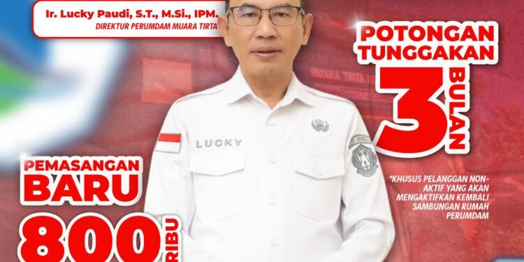 Meriahkan HUT RI ke 80, Perumda Muara Tirta, Beri Promo Pasang Baru Hanya Rp. 800 Ribu