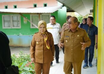 Adhan Ajak Wagub Idah Tinjau Lahan Pembangunan SMA Negeri 8 Kota Gorontalo