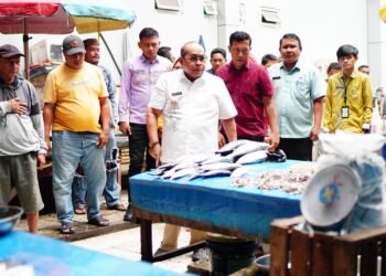 Jualan Disembarangan Tempat di Pasar Sentral, Adhan Warning Pedagang Ikan