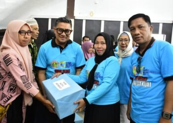 Meriah, HUT ke-80 PGRI Diwarnai Ragam Kegiatan, Mulai Jalan Sehat Hingga Aksi Sosial