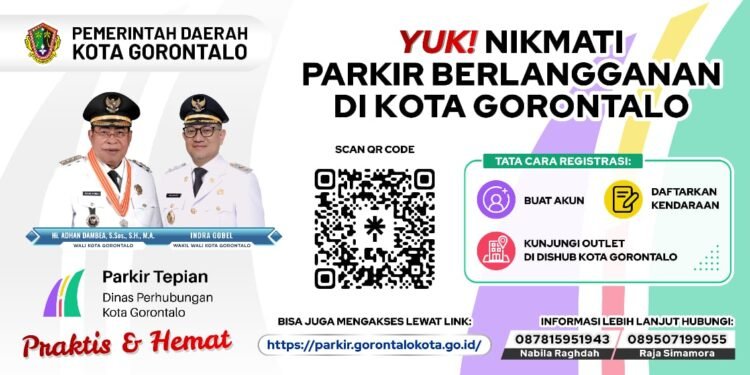Begini Cara Daftar, Syarat, dan Keuntungannya Program Parkir Berlangganan Pemkot Gorontalo