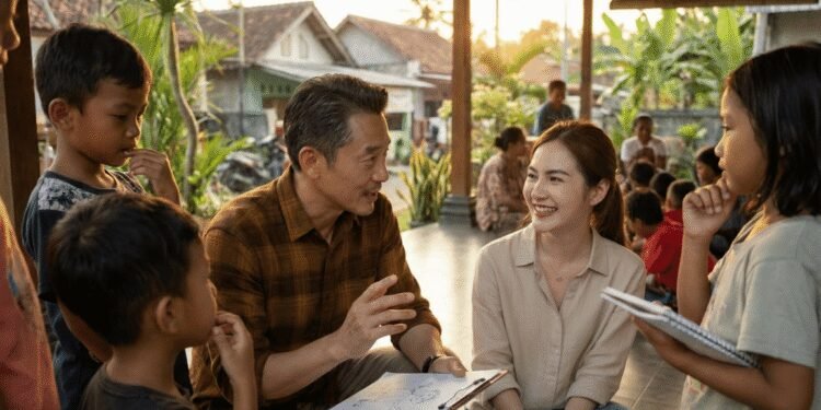 Di luar pasar, dia pilih untuk mempercayakan “Masa Depan” kepada Anak-Anak