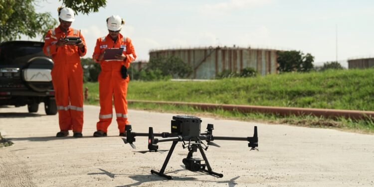 Transformasi Inspeksi Aset Migas Menggunakan Drone Thermal