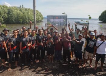 Dukung Pelestarian Pesisir, Kogabwilhan III Tanam 1.000 Mangrove di Pantai Gambesi