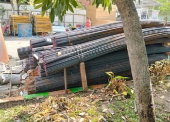 Progres pembangunan gedung health science kampus A Universitas Airlangga,
Foto by Management PT KWOSM    