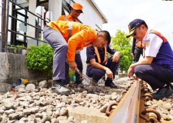Waspada Cuaca Ekstrem, KAI Daop 7 Madiun Tingkatkan Mitigasi dan Kesiapsiagaan Prasarana