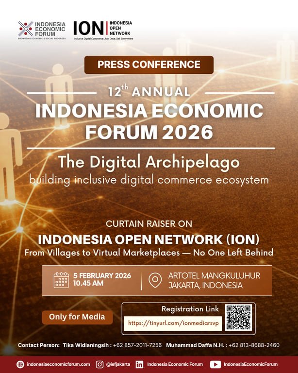 IEF Gelar Curtain Raiser Indonesia Open Network (ION), Satukan Pemerintah dan Pemimpin Digital Global untuk Percepat Perdagangan Digital Inklusif