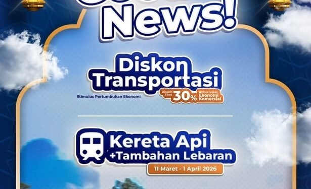 Dukung Stimulus Pemerintah, KAI Daop 2 Bandung Siapkan Layanan Diskon 30 Persen Tiket KA Komersial dan KA Tambahan Angkutan Lebaran 2026