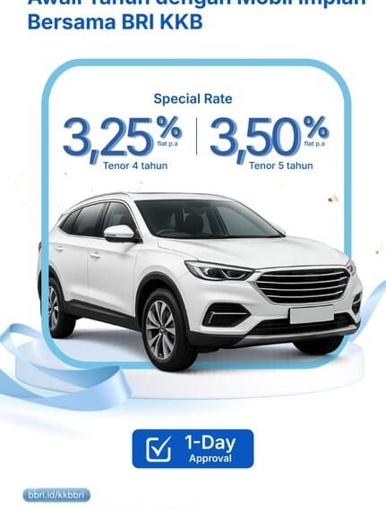 Pasar Mobil Baru Awal Tahun Menguat,  BRI Finance Hadirkan Solusi Pembiayaan Kompetitif
