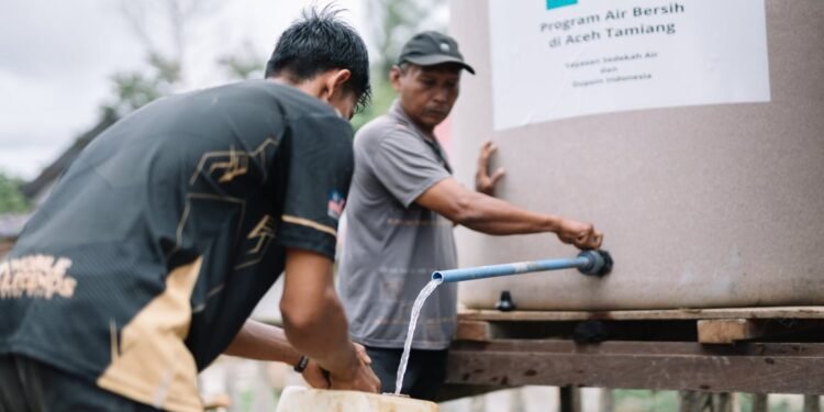 Program CSR Dupoin Sasar Akses Air Bersih bagi Warga Terdampak Banjir dan Longsor di Aceh Tamiang