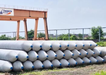 Dipercaya pada Proyek Energi Strategis, WSBP Suplai 11.089 Batang Spun Pile untuk Proyek UCC Tangguh di Papua Barat