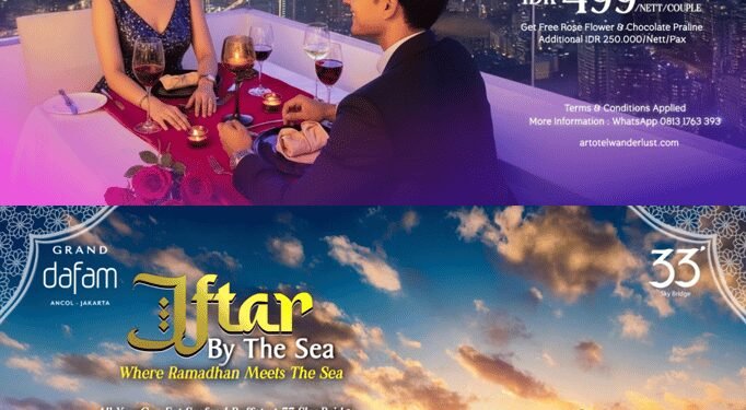 33 Sky Bridge Jadi Destinasi Baru Romantic Dinner dan Iftar Premium di Jakarta