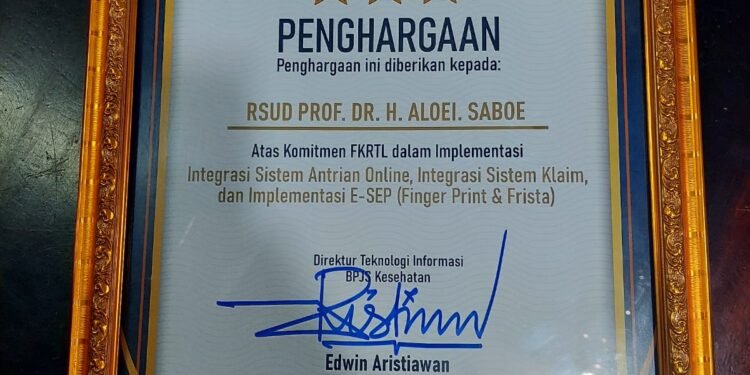 Tak Lagi Defisit, RSAS Di Era Pemerintahan AIR Terima Penghargaan