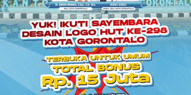 Sayembara Logo HUT ke 298 Kota Gorontalo, Total Hadiah Rp 15 Juta