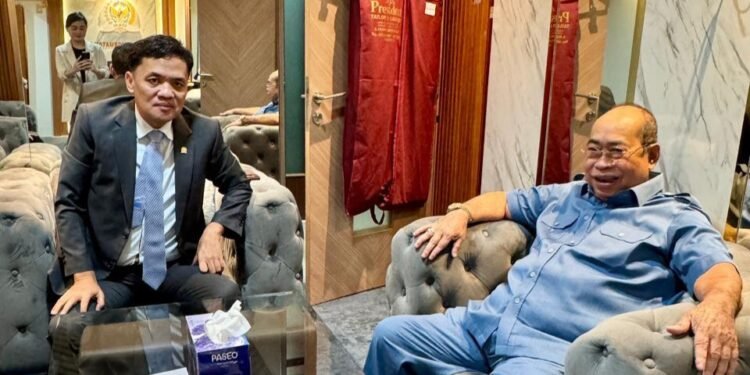 Walikota Adhan Temui Ketua Komisi III DPR RI, Habiburokhman