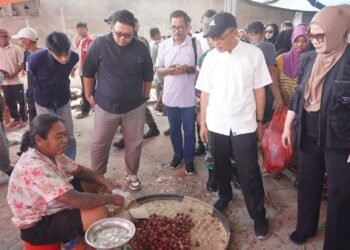 Pastikan Stok Pangan Aman, Sekdakot Sidak Pasar