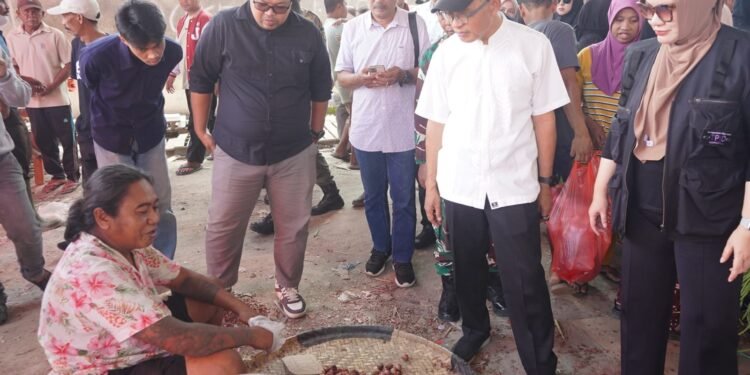 Pastikan Stok Pangan Aman, Sekdakot Sidak Pasar