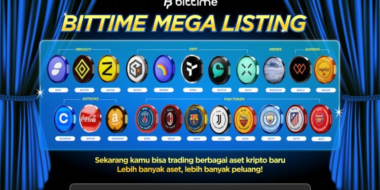 Bittime Mega Listing, Peluang Diversifikasi di Tengah Penguatan Nilai Aset Bitcoin ($BTC)