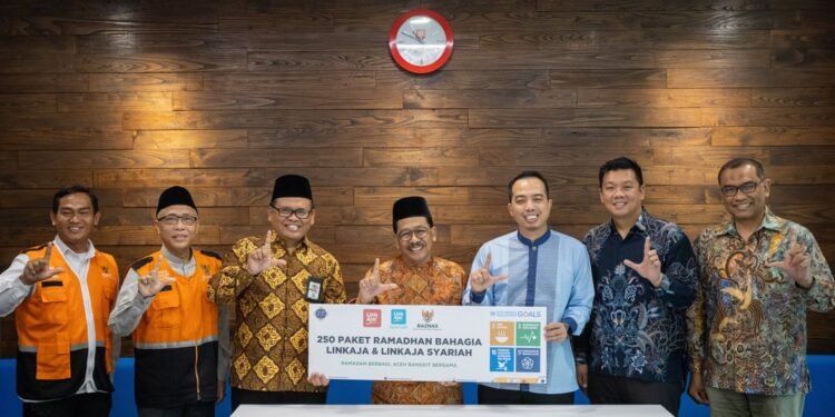 LinkAja Salurkan Bantuan untuk Korban Bencana Aceh Bersama BAZNAS