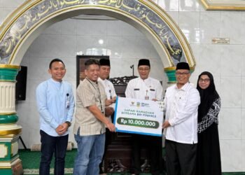 BRI Finance Berbagi dalam Safari Ramadhan di Masjid Jami’ Al Abror, Jakarta Selatan