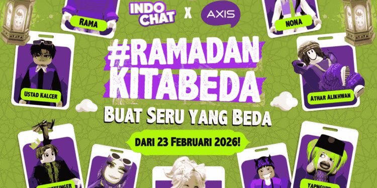 AXIS Bersama EVOS Ramaikan Roblox Lewat Aktivasi #RamadanKitaBeda di Map Indo Chat