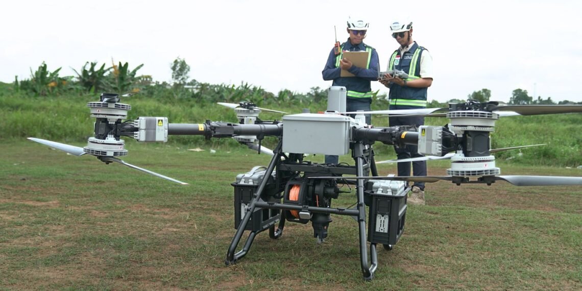 Distribusi Pupuk dan Agrokimia ke Area Terpencil dengan DJI FlyCart 100