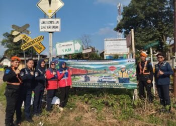 Sinergi KAI, DJKA, dan BTP Tingkatkan Keselamatan di Perlintasan Sebidang di Hari Libur Idul Fitri 1447 H