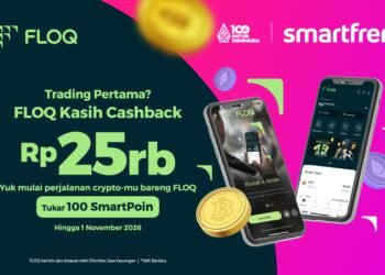 FLOQ Gandeng Smartfren, Pelanggan Bisa Tukar SmartPoin dengan Saldo Kripto Senilai Rp25.000