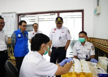 Pastikan Angkutan Lebaran 2026 Aman, KAI Divre IV Tanjungkarang Gandeng BNN Lampung Gelar Tes Narkoba Petugas KA