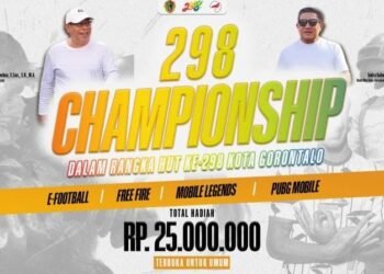 HUT Kota Gorontalo, Pemkot Gelar Turnamen e-Sport Berhadiah Total Rp 25 Juta