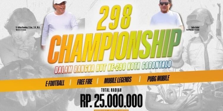 HUT Kota Gorontalo, Pemkot Gelar Turnamen e-Sport Berhadiah Total Rp 25 Juta