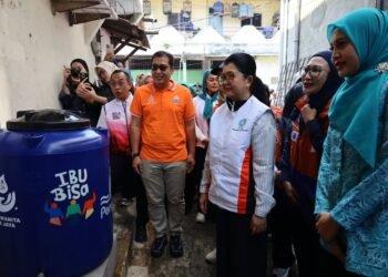 Setelah Wilayah Jakarta Barat, PAM JAYA dan TP PKK DKI Jakarta Bagi Toren Air Gratis kepada Masyarakat Jakarta Utara