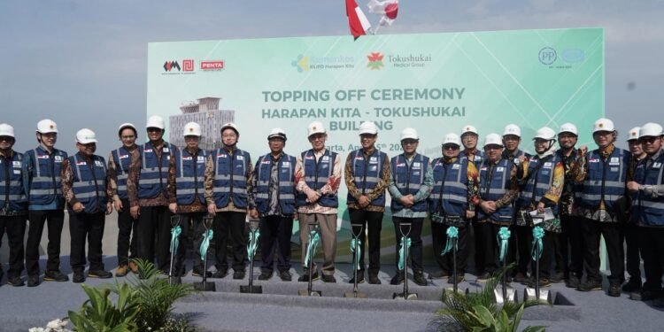 RSJPD Harapan Kita – Tokushukai Capai Topping Off, PTPP Hadirkan Smart Hospital Berteknologi Tinggi