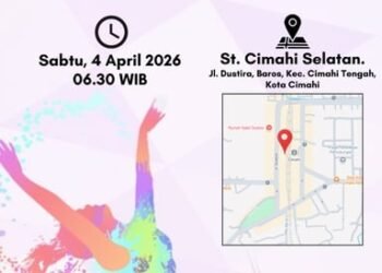 KAI Daop 2 Bandung bersama KAI Commuter dan KAI Services Gelar Senam Sehat Gratis dan Layanan Kesehatan Untuk Masyarakat di Stasiun Cimahi Selatan