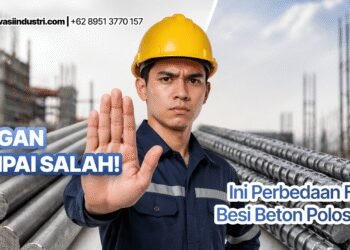 Jangan Sampai Salah! Ini Perbedaan Strategis Besi Beton Polos vs Ulir untuk Struktur Bangunan