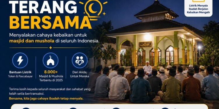 HOTELMURAH.COM BANTU 8.000 MASJID DAN MUSHOLA LEWAT PROGRAM TERANG BERSAMA