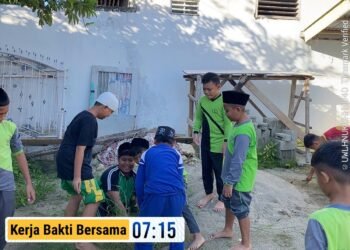Gerakan Indonesia ASRI, Siswa SD-SMP Kerja Bakti di Lingkungan Masjid