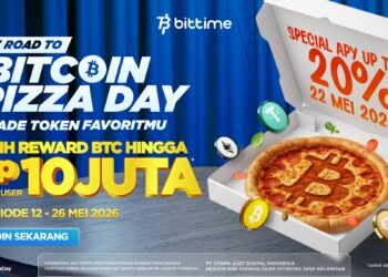 Bitcoin Pizza Day Jadi Simbol Revolusi Finansial Global, Bittime Dorong Partisipasi Investor Aset Kripto Indonesia