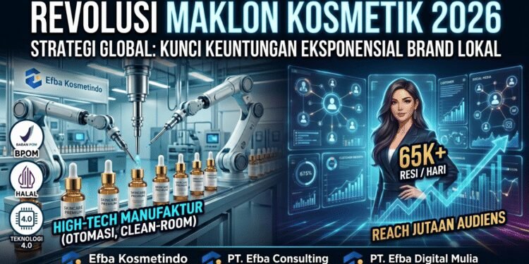 Dominasi Pasar Kosmetik 2026: Mengapa Maklon Kosmetik Bersama Efba Group Adalah Investasi Paling Logis